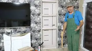 Как установить дверные доборы для широкой стены ч.2 установка
