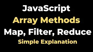 JavaScript Array methods - Map, Reduce, Filter - Simple Explanation | yusy4code