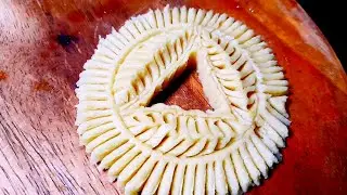 শুকনো চালের গুড়া দিয়ে নকশীপিঠা ডিজাইন | Traditional Nokshi Pitha Design | স্পেশাল নকশী পিঠা ডিজাইন ৩