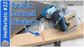 Nuten fräsen nach Anriss! NIE wieder Messen oder Rechnen | Fräs Jig für die Oberfräse @Gipfelholz