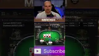 раслабляемся) #shorts #mirosh #poker #shortvideo #highlights  #pokeronline #gg #pokeronlinebetting