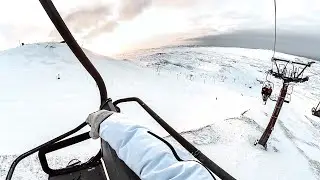 POV Snowboarding in Iceland
