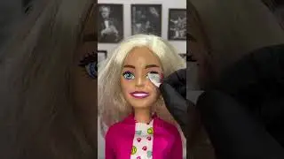 Barbie's face tatto 
