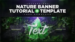 Nature Banner for Twitter | Template + Tutorial on 100 Likes - FezoDesigns