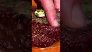 😋 FILET MIGNON WITH BUTTER #shorts #steak