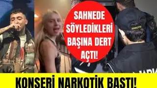 Aleyna Tilki'nin sevgilisi Uzi'nin konserine narkotik baskın yaptı