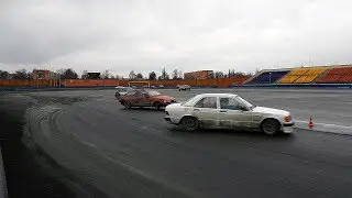 Дрифт тренировка с лёгким крэшем, Пинск) Drift Practice & crash #6