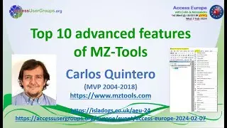 AEU24: Top 10 Advanced Features of MZ-Tools (Carlos Quintero)