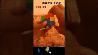 Rubik's cube Short. OLL#1 . OLL 1st Algorithm. 