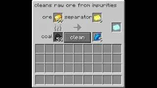 Testing "separator" block. That block allow clean the ore from impurities #minecraft #slendytubbies3