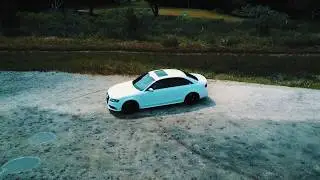 Badass Audi S8A4 on offroad trails for some cinematic shots