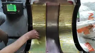 Capital Overhauling of 250 MW Steam Turbine Part-22 / UT(Ultrasonic testing) of Turbine Bearings