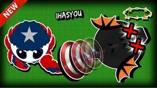 MOPE.IO HERO - CAPTAIN AMERICA SHIELD ABILITY DESTROYS  BLACK DRAGON! King Crab Gameplay & Trolling!