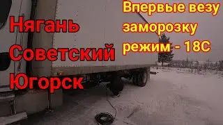 Впервые везу заморозку -18с . Рейс по северу . Встретил злобного блогера