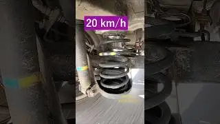 impeccable spring coil performance on speed bump 