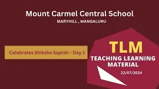 Shiksha Saptah 2024 : DAY 1 - TLM Day