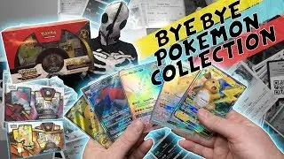 GETTING RID OF ALL OUR POKEMON CARDS!!! 5 Minute Friday #22