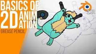 How to 2D animate with GREASE PENCIL | Blender 2.82 | Tutorial
