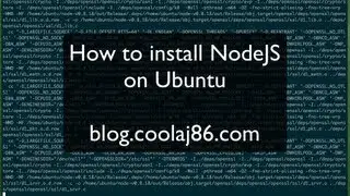 Installing NodeJS on Ubuntu 12.04 12.10
