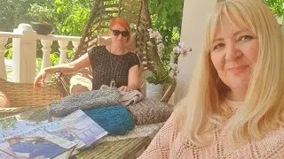 Вязальная встреча с Леной/Что связала Лена/примерки/обзор журнала Ксюша#вязание #вязание_спицами