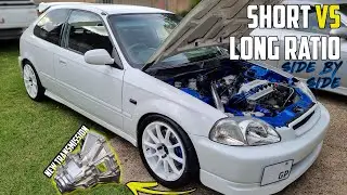 Turbo Civic Get New Transmission - Short VS Long Ratio - How to Change a Gearbox