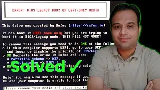 ✅ Fix - BIOS/Legacy Boot of UEFI-Only Media | 100% Working Solution (2025 Update) 