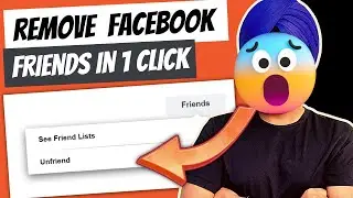 Remove Facebook Friends in 1 Click (Bulk Delete all Friends) With this Trick ⚡⚡⚡