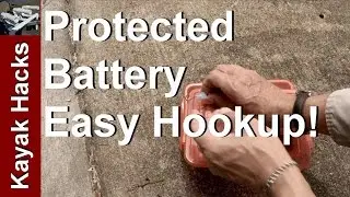 Fishing Kayak Battery Box for Fish Finder Transducer - Dollar Store!