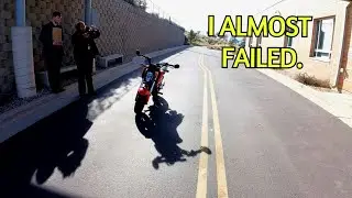 I TOOK THE MOTORCYCLE TEST ON A GROM!