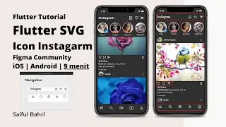Flutter Tutorial SVG Icon Export Figma x Instagram Android | iOS