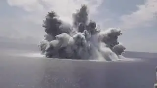 US Navy released footage - 40,000-pound bomb explosion