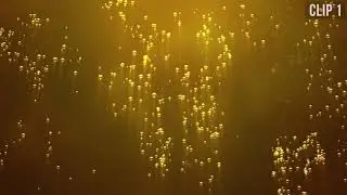 Underwater Bubbles Rising with Light Rays - Golden Yellow Background