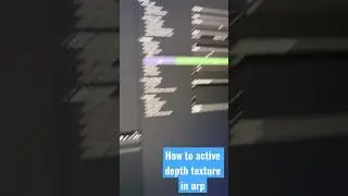 How to activate Depth Texture in URP 