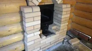 Банная печь из декоративного кирпича