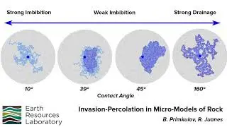Invasion-percolation of fluids in micro-models of rock