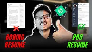 ChatGPT made this👆 How to make Online Free Resume for freshers! Resume kaise banaye | Canva Resume