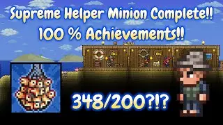I Finished The Supreme Helper Minion Angler Fishing Achievement! Terraria 100% Completion