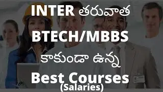 Top 10 Best Courses After Inter in 2024|| Top 10 Career options other than BTECH and MBBS