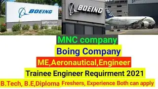 Aerospace Engineering | Aeronautical Engineering job vacancy | Fresher Job Vacancy | Engineer |boing