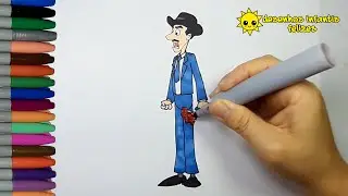 Como desenhar o Professor Girafales 📐do CHAVES do 8 EM DESENHO passo a passo, fácil e rápido ✅
