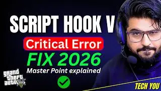 Script Hook V Critical Error Solved 2026 | GTA 5 Enhanced & Legacy PC Install Guide | Hindi!