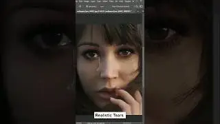 Realistic Tear in Photoshop | Fake Tears | #photoshopadvanced | #shortsvideo