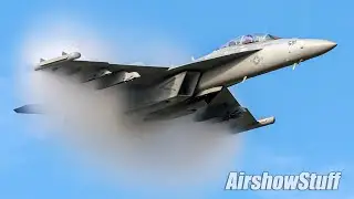 EA-18G Growlers Double Demo and Legacy Flight - EAA AirVenture Oshkosh 2021