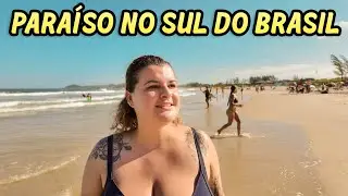 Chegamos na melhor praia de Santa Catarina