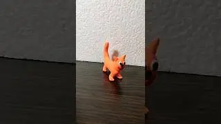 Рыжий кот из пластилина. Пластилиновый котик. 🐱😸🐈 