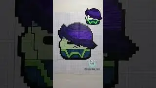 Как нарисовать значок ОРОЧИ ЭДГАР по клеточкам | Бравл Старс | Brawl Stars 