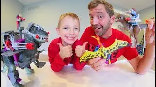 Father & Son GET MOST EPIC TOYS EVER! / Dino Riders