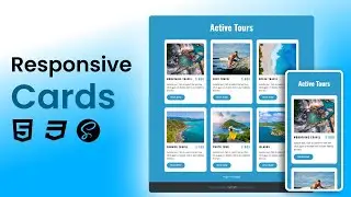 CREATE Responsive Tour Cards in MINUTES with HTML & CSS!