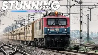 TKD's Stunning Livery WAG-9 HH ( NAVA UTKARSH ) With 04060 Anand Vihar - Saharsa Holi Special