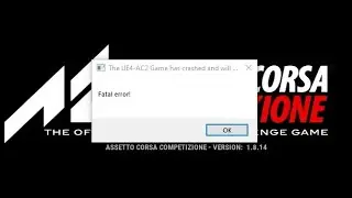 Fatal Error FIX I ASSETTO CORSA COMPETIZIONE